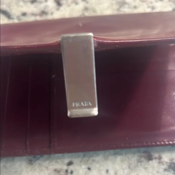 Prada Brown Leather Wallet with Clasp - Picture 4 of 8